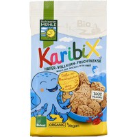 Biscuiti din faina integrala de ovaz si fructe Karibix, 125g, Bohlsener Muhle - 1