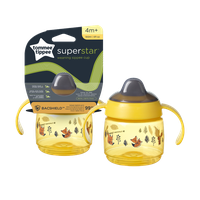 Cana Sippee cu protectie Bacshiled™ si capac pentru +4 luni Galben, 190ml, Tommee Tippee - 1