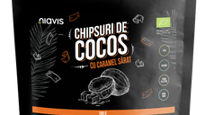 Chipsuri de cocos cu caramel sarat Eco, 100g, Niavis