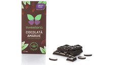 Ciocolata amaruie 70% cu indulcitor din stevie, 100g, Sweeteria