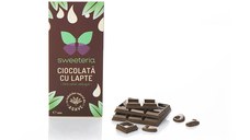 Ciocolata cu lapte cu indulcitor din agave, 100g, Sweeteria