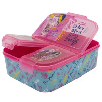 Cutie compartimentata sandwich Barbie, 1 bucata, Kidscenter - 1