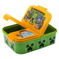 Cutie compartimentata sandwich Minecraft, 1 bucata, Kidscenter - 1