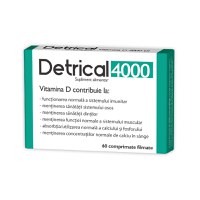 Detrical Vitamina D 4000UI, 60 comprimate, Zdrovit - 1