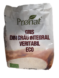 Gris din grau integral veritabil Bio, 600g, Pronat - 1