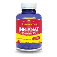 Inflanat+ Curcumin95, 120 capsule vegetale, Herbagetica - 1