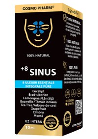 Mix de uleiuri esentiale +8 Sinus, 10ml, Cosmopharm - 1