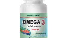 Omega 3 ulei de somon 1000mg, 30 capsule, Cosmopharm