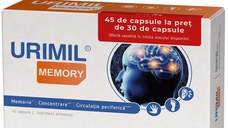 Pachet Urimil Memory, 30 capsule + 15 capsule Gratuit, NaturPharma