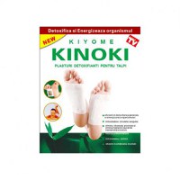 Plasturi detoxifianti Kinoki 6 x 8cm, 10 bucati, Naturalia Diet - 1