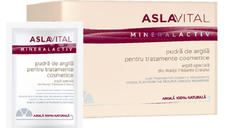 Pudra de argila pentru tratamente cosmetice, 10 plicuri x 20g, AslaVital