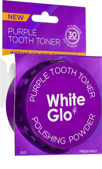 Pudra pentru albirea dintilor Purple Tooth Toner, 30g, White Glo - 1