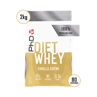 Pudra proteica cu aroma de vanilie Diet Whey, 2kg, PhD - 1