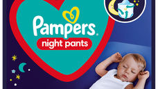 Scutece-chilotel de noapte Night Pants Marimea 4 pentru 9-15 kg, 25 bucati, Pampers