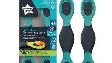 Set lingurite 4 luni+ Gri/Verde, 2 bucati, Tommee Tippee