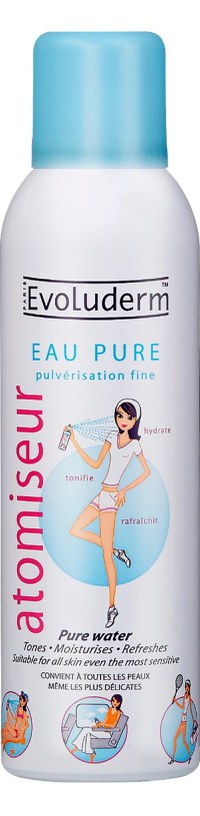 Spray apa pura pentru fata si corp, 150ml, Evoluderm - 1