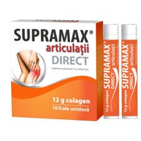 Supramax articulatii Direct 12g colagen, 10 fiole, Zdrovit - 1