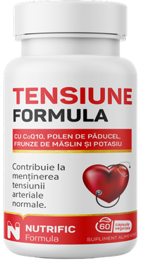 Tensiune Formula cu coenzima Q10, 60 capsule, Nutrific - 1