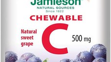 Vitamina C 500mg cu aroma de struguri, 120 tablete, Jamieson