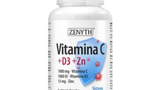 Vitamina C + D3 + Zinc, 60 capsule, Zenyth