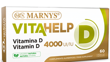 Vitamina D Vitahelp 100mcg 4000UI, 60 capsule, Marnys