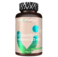 Vitamina D3 + K2 masticabila, 30 tablete, Vitaxynergy - 1