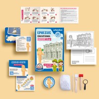 Arkerobox - Set arheologic educational si puzzle 3D, Efes - Biblioteca Celsus - 2