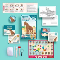 Arkerobox - Set arheologic educational si puzzle 3D, Grecia Antica, Calul Troian - 6