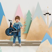 Bicicleta pliabila fara pedale Skiddou Ronny, Denim, Albastru - 10