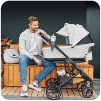 Carucior 2 in 1 Skiddou Moss Normandic Dream, Gri - 7