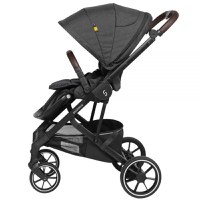 Carucior 2 in 1 Skiddou Moss Onyx, Negru - 6