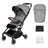 Carucior sport pliabil Skiddou Espoo+ Evening Shadow, ultracompact pentru calatorii, Gri inchis - 1