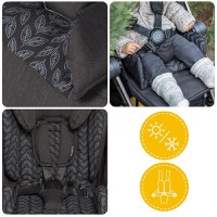 Carucior sport pliabil Skiddou Mell Onyx, ultracompact pentru calatorii, Negru - 9