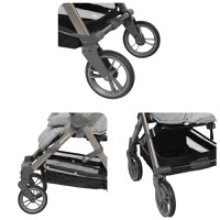 Carucior sport pliabil Skiddou Mell Onyx, ultracompact pentru calatorii, Negru - 11