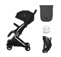 Carucior sport pliabil Skiddou Mikkeli Onyx, ultracompact pentru calatorii, Negru - 1