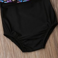 Costum de baie cu volan inflorat si bentita Drool - 4