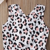 Costum de baie leopard roz cu volan Drool - 3