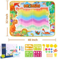 Covorasul Magic Drool Dino- 100x70cm - Jucarie educativa de colorat cu apa Drool - 2