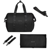 Geanta multifunctionala pentru parinti Skiddou Inger, Onyz Leather, Negru - 1