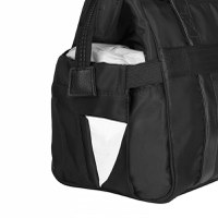 Geanta multifunctionala pentru parinti Skiddou Inger, Onyz Leather, Negru - 5