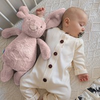 Jucarie din plus pentru copii BabyJem Sleeping Mate Midi Bunny - 2