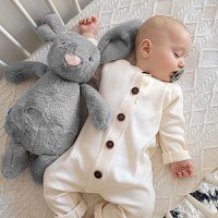 Jucarie din plus pentru copii BabyJem Sleeping Mate Midi Bunny - 11