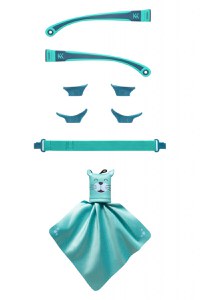 Kit accesorii pentru ochelari de soare MOKKI Click&Change, bleu - 1