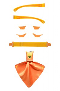Kit accesorii pentru ochelari de soare MOKKI Click&Change, galben - 1
