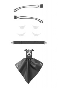 Kit accesorii pentru ochelari de soare MOKKI Click&Change, negru - 1