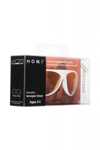 Ochelari cu protecție ecran pentru copii MOKKI Click & Change ScreenSafe, 2-5 ani, alb - 4