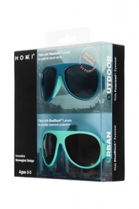 Ochelari de soare pentru copii MOKKI Click & Change, protectie UV, bleu, 2-5 ani, set 2 perechi - 2