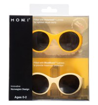 Ochelari de soare pentru copii MOKKI Click & Change, protectie UV, galben, 0-2 ani, set 2 perechi - 3