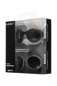 Ochelari de soare pentru copii MOKKI Click & Change, protectie UV, negru, 0-2 ani, set 2 perechi - 2