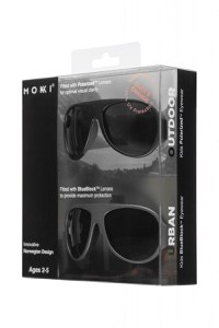 Ochelari de soare pentru copii MOKKI Click & Change, protectie UV, negru, 2-5 ani, set 2 perechi - 2